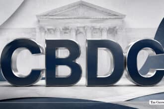 Central bank digital currency represented by digital money and a central bank