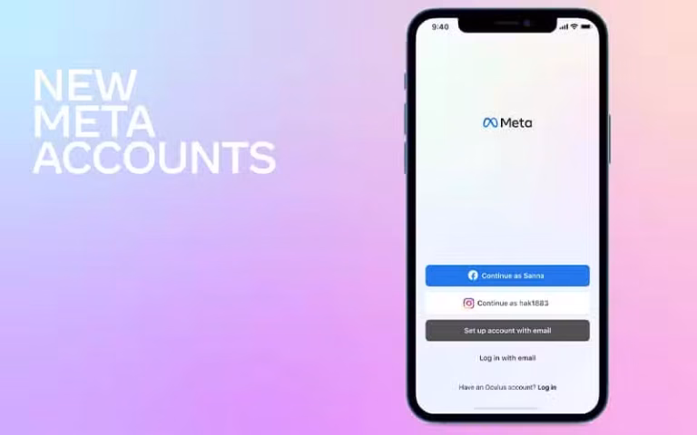 Facebook’s Meta Rolls Out Meta Accounts for Metaverse Log In