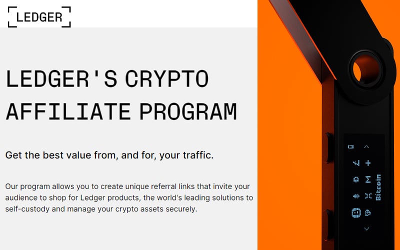10 Best Crypto Affiliate Programs In 2024 11 Ledger Affiliate Program