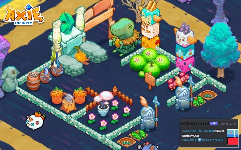 Axie Infinity’s Digital Land Plot Sold for Record-breaking 550 ETH