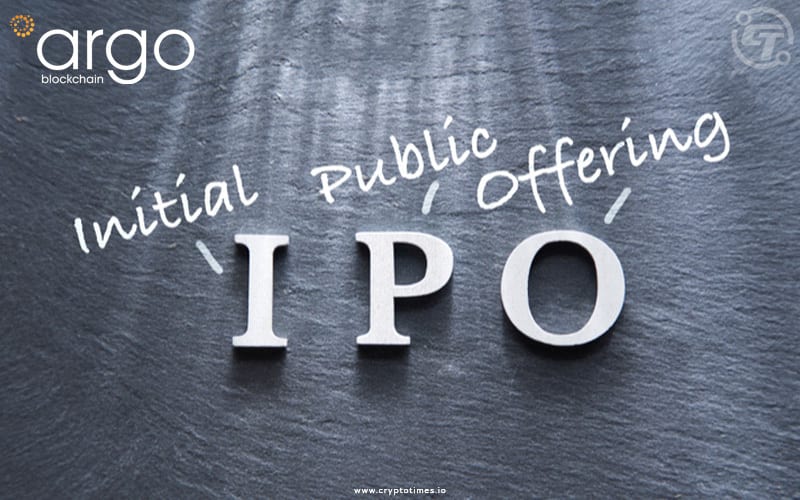 Argo Blockchain files to List Its IPO on The NASDAQ