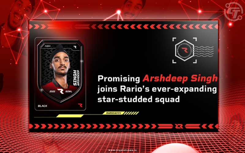 Arshdeep Singh Partners With Rario For Nfts