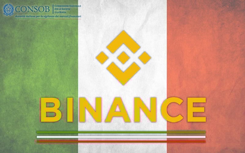 Italy'S Securities Regulator Consob Issue Warning Against Binance