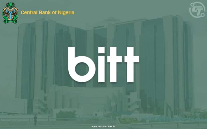 CBN Partners With Bitt Inc. For Its CBDC Project