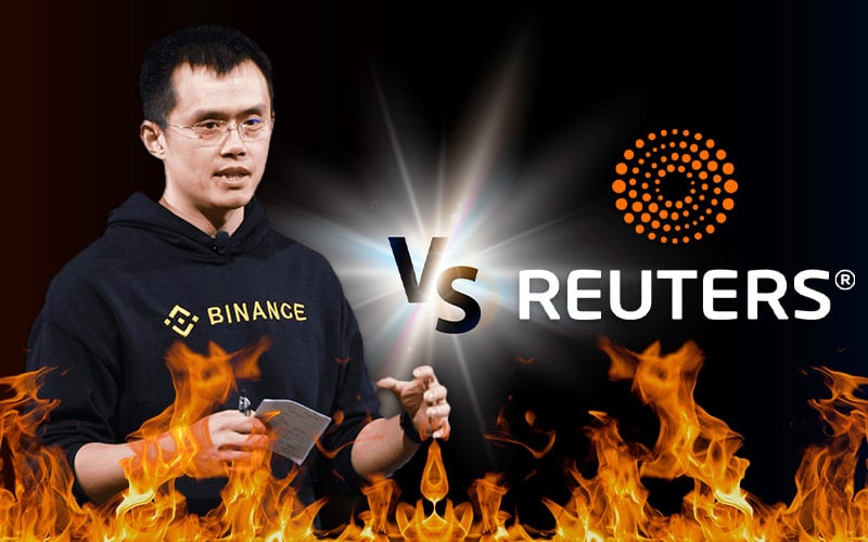 Binance CEO CZ once again Slams Reuters for Inaccurate Report