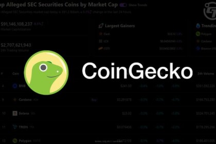 CoinGecko Introduces Top Alleged SEC Securities Coin’s Index