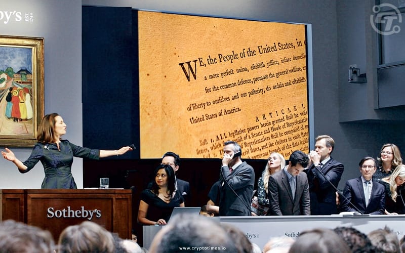 ConstitutionDAO fails to win Auction for the Rare Copy of the US Constitution