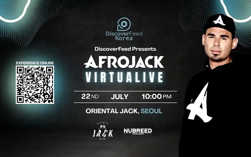 DJ Afrojack double jacks the world via DiscoverFeed Metaverse!!