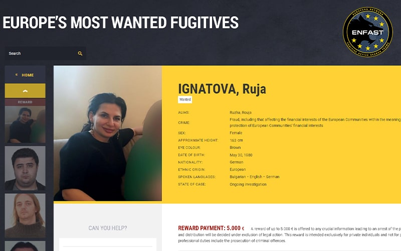 ‘Crypto Queen’ Ruja Ignatova Gets Added on Europe’s Most Wanted List