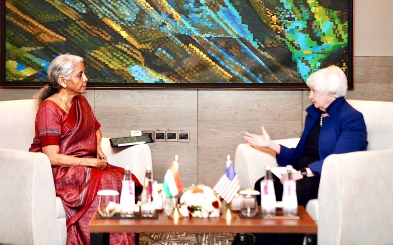 India Finance Min &Amp; Us Treasury’s Yellen Hold Talks On Crypto