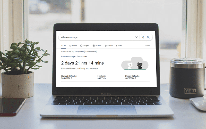 Ethereum Merge Rises Excitement with Google's Countdown Clock