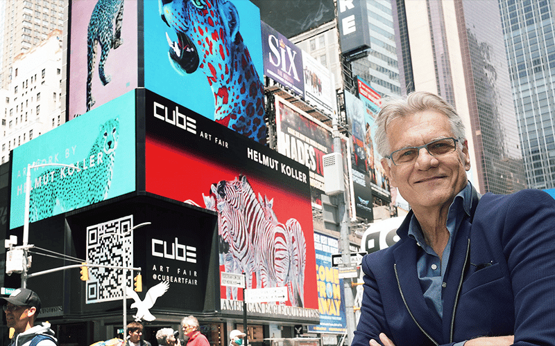 Helmut Koller Enters The Nft Space &Amp; Takes Over Times Square