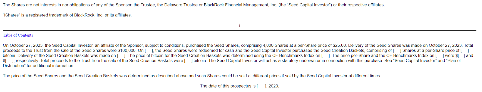 BlackRock’s iShares Bitcoin Trust Filing