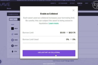Loot Nft Can Be Used As Collateral In The Aave