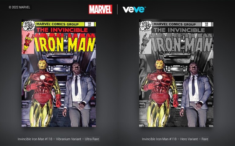 VeVe x Marvel Drop “Invincible Iron Man #118” in Digital Format