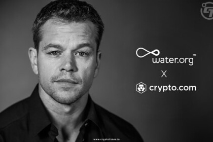 Crypto.com Partnered with Matt Damon and Water.org. for Clean Water Project