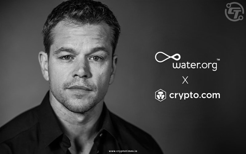 Crypto.com Partnered with Matt Damon and Water.org. for Clean Water Project