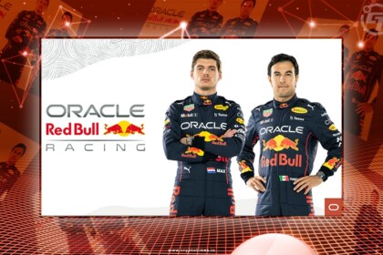 Oracle Red Bull Racing Drivers Max & Checo Guess Crypto Terms