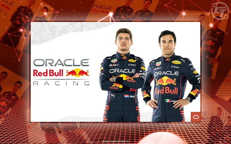 Oracle Red Bull Racing Drivers Max & Checo Guess Crypto Terms