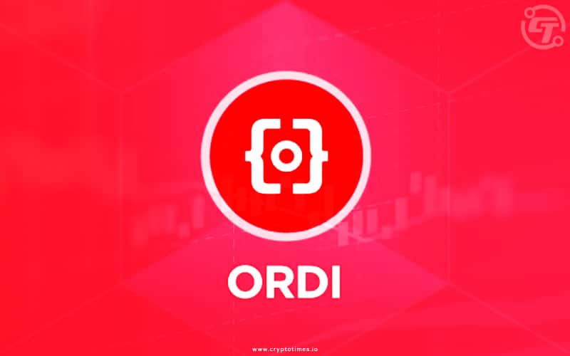 Ordinals ORDI price down 20