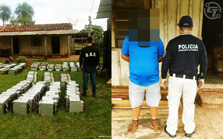 Paraguay's DAS Recovers 300 Stolen Bitcoin Mining Rigs