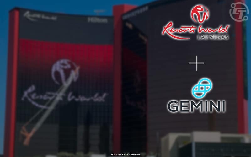 Casino Resort Las Vegas Partnered With Gemini The Crypto Exchange