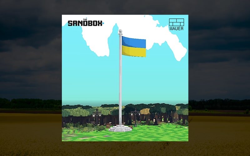 10,000 Ukrainian Flag NFTs Put up for Sale in The Sandbox