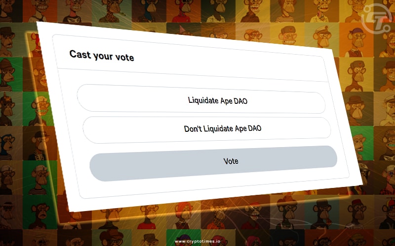 ApeDAO Makes Decision on Liquidating DAO Through a Poll