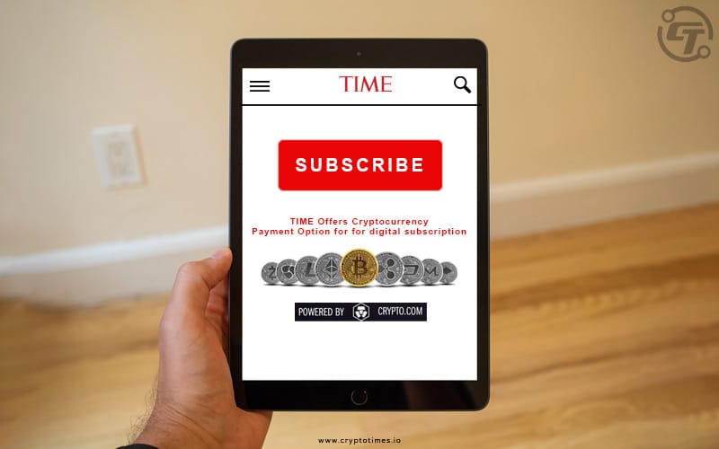 TIME Magazine Accept Cryptocurrency For Digital Subscriptions