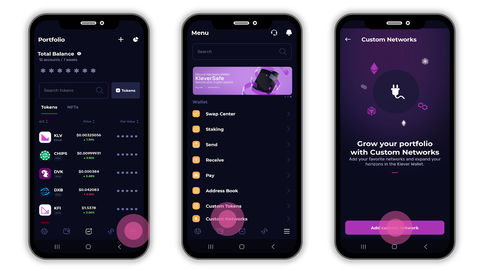 Screenshot Of Klever Wallet Interface