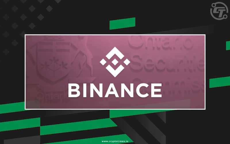 Binance Confirms an Undertaking to the Ontario Securities Commission