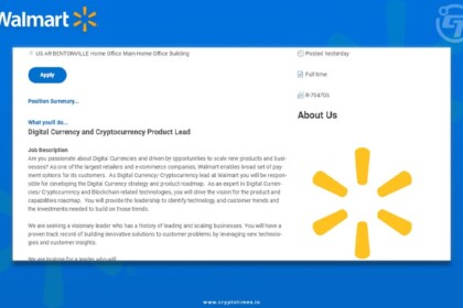 Walmart is Looking To Hire Digital and Crypto Expert