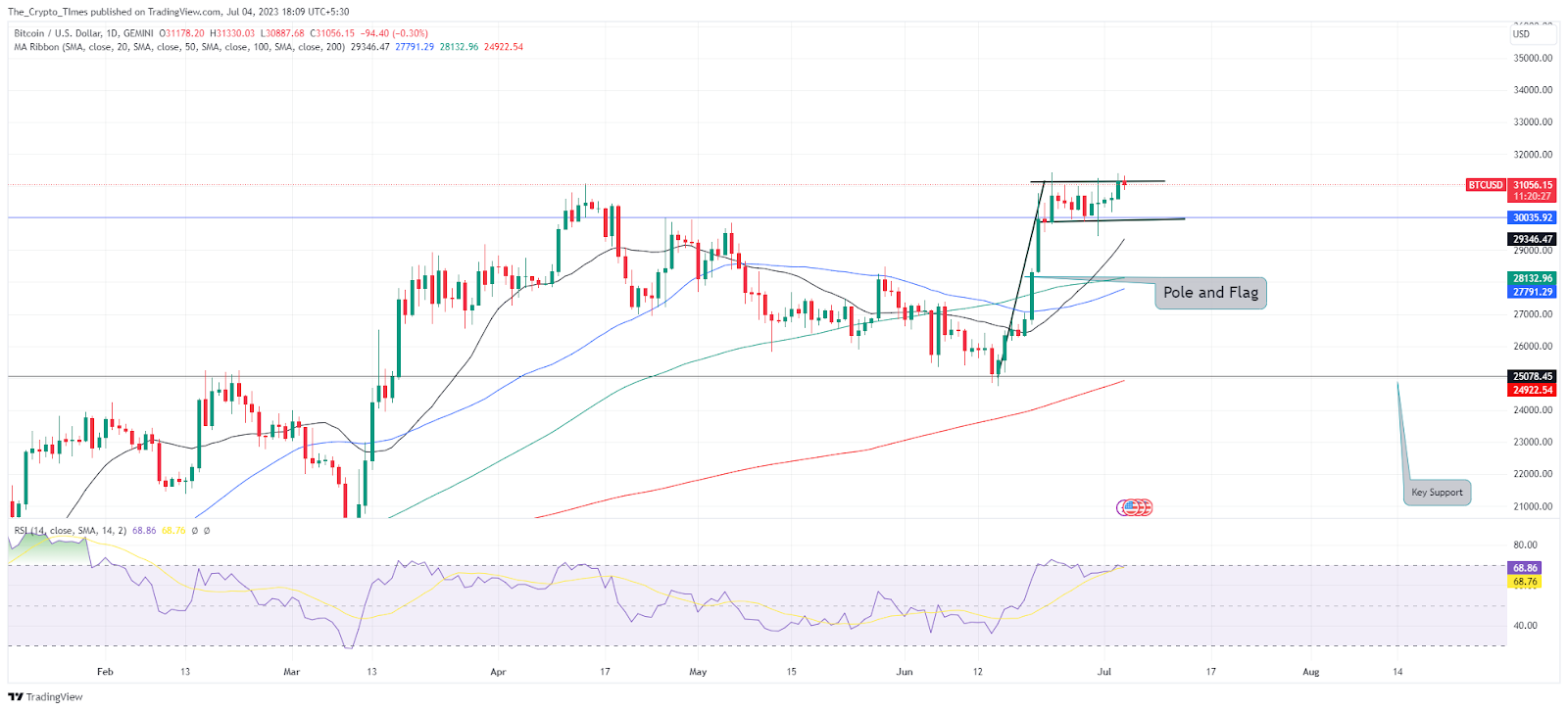 Bitcoin Price Analysis Chart