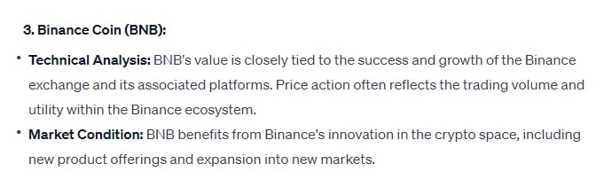 Chatgpt'S Prediction For Binance Coin