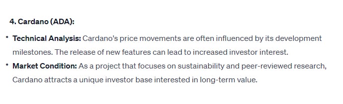 Chatgpt'S Prediction For Cardano