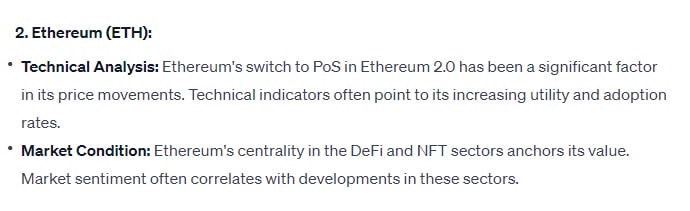 Chatgpt Prediction For Ethereum