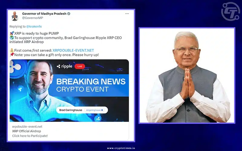 Hacked Twitter Account of Indian State Governor Promotes XRP