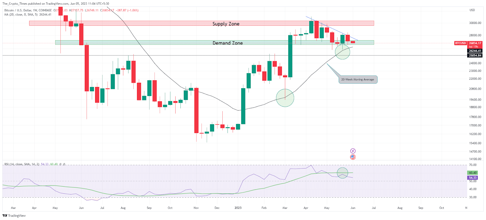 Bitcoin Price Analysis Chart