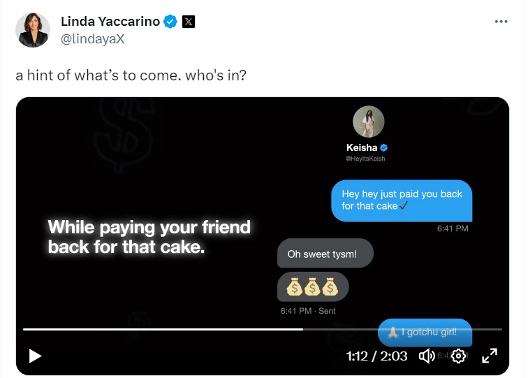 Client Council event hinted at a peer-to-peer payment