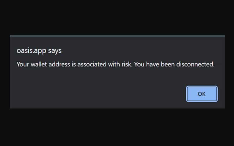 Oasis Sanctioned Wallet Addresses