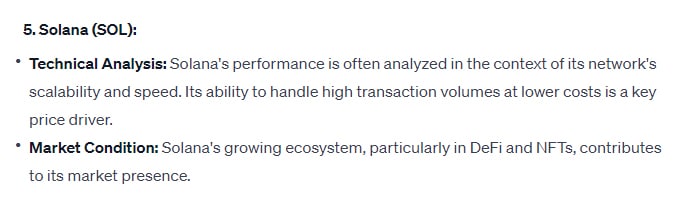 ChatGPT's Prediction For Solana