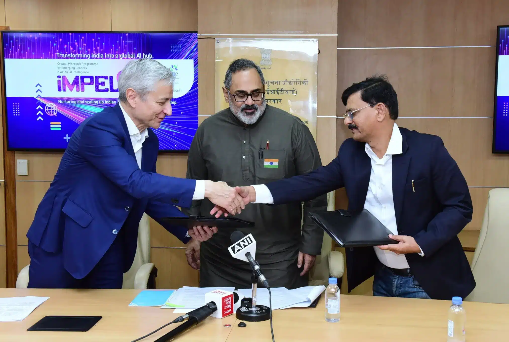 Microsoft , Icreate And Meity Sign Mou To Boost Ai In India