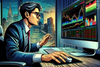 Crypto Traders are trading on a exchange