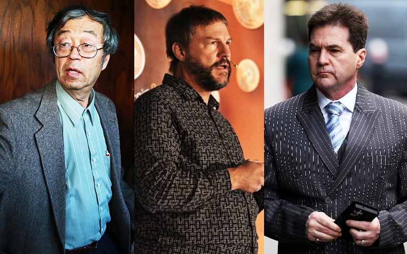 pictures of dorian nakamoto, craig wright and nick szabo