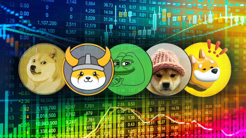 Top 5 Memecoins Surge Double Digits, WIF Leads Rally