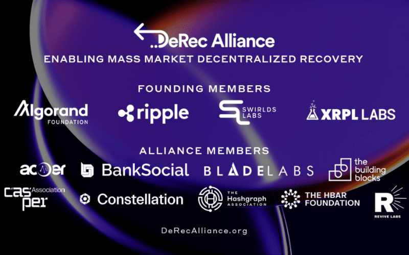 Decentralized Recovery Alliance Welcomes Ripple and XRPL Labs