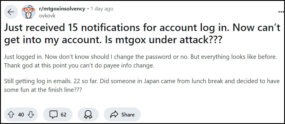 Mtgox Redditor