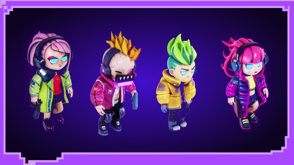 Left To Right: Synthren, Codzilla, Glitch, Cipher