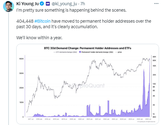 $22.8B Worth Of Btc Moves To Permanent Holder Addresse
