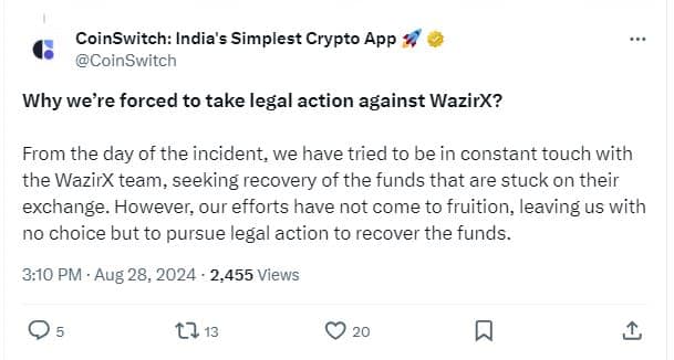 Coinswitch W